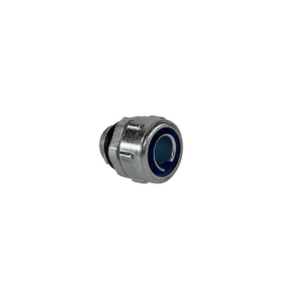 Conector metálico recto 20mm.