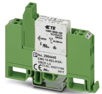 PC RELE+BASE EMG 110VACC NANC 6A ANCH/10MM C/VAR/LED TOR 296444594 Phoenix Contact
