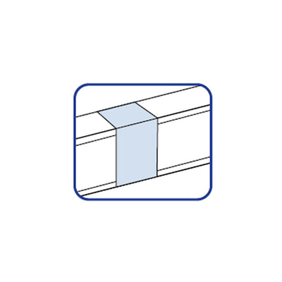 Copla de unión para canaleta PVC 100x50mm