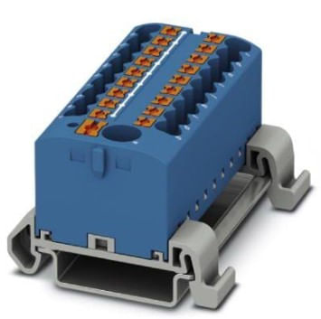 REPARTIDOR HORIZONTAL 19/CONEXIONES 24A 56x45x31MM AZUL CONEXION/PUSH-IN (0,14 A 4MM2) 327324494 Phoenix Contact