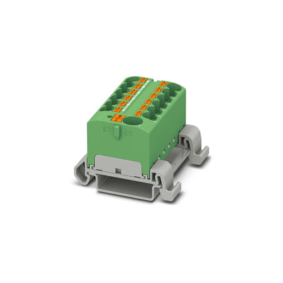 Bloque para distribucion PTFIX 10 12x4 NS35A GN 327375494 Phoenix Contact