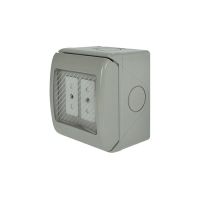 Casquete HYDROBOX toma de corriente doble 10A