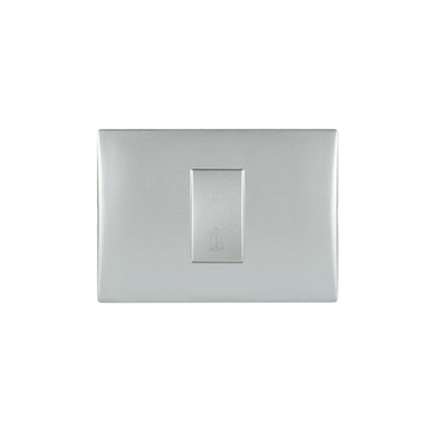 Interruptor andes pulsador timbre 10A 250V SILVER armado