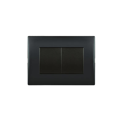 Interruptor andes 9/15 modulo doble BLACK armado