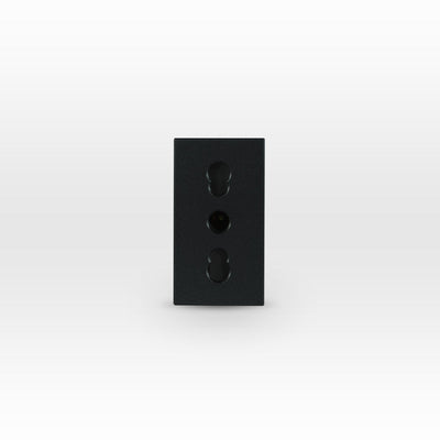 Módulo toma de corriente 2P+T 10A/16A 250V grafito