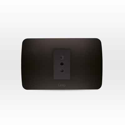 Toma corriente simple 10A 250V grafito armado