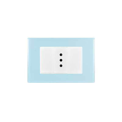 Toma corriente simple 10A 250V CRYSTAL armado