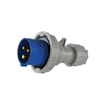 Enchufe industrial macho volante IP67, 16A, 220V, 2P+T
