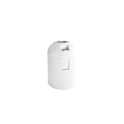 Portalámpara estandar, termoplástico, E27, 4A, 250V, blanco