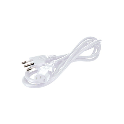 Cable fuente de poder múltiples usos, blanco, 1,8m, 2P+T, 10A