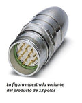 CONECTOR M23 6P MCHOQ VOL RECT SOLD CABL 159323994 Phoenix Contact - Miniatura 1