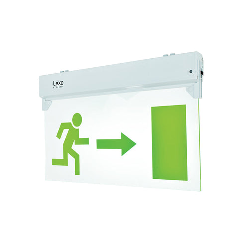 Banderola LED con señalética salida