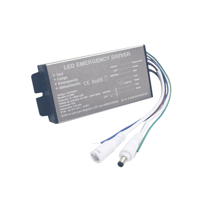 Kit de emergerncia led 3-60W 2HORAS