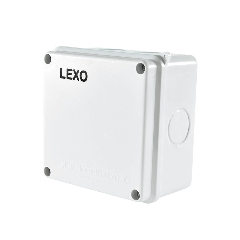 Caja estanca IP65, termoplástico, 100x100x70mm.