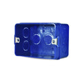 Caja para albañileria embituda color azul 103X68mm - Miniatura 1