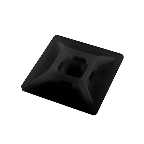 Base autoadhesiva negro 28x28mm BL50