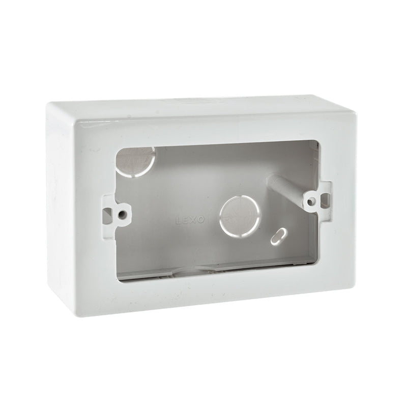 Caja derivación tipo Chuqui LH, termoplástico, 125x80x45mm., blanco