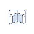 Curva interior para canaleta PVC 40x16mm - Miniatura 1