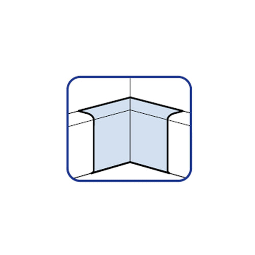 Curva interior para canaleta PVC 40x16mm