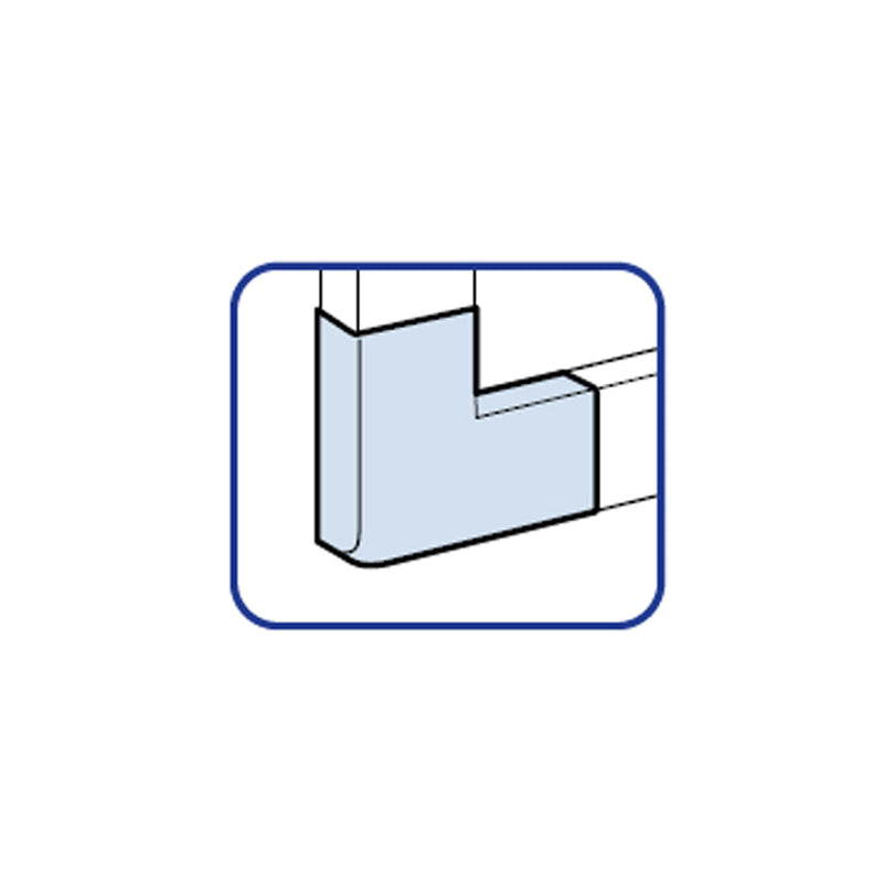 Angulo plano para canaleta PVC 40x16mm