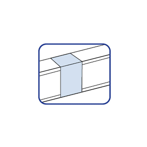 Copla de unión para canaleta PVC 100x50mm