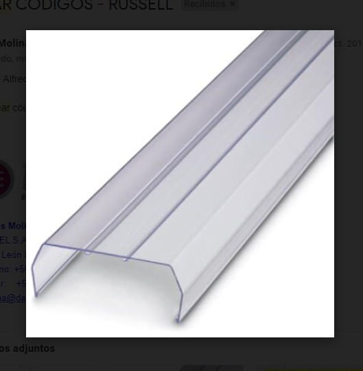 COBERTOR TRANSPARENTE PARA/BORNES 1MT/LARGO PVC SIN/SOPORTES 303436194 Phoenix Contact