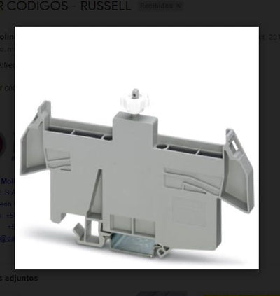 SOPORTE PARA/COBERTOR/DE BORNES/AP PARA/RIEL/DIN 303437494 Phoenix Contact
