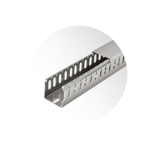 Canaleta ranurada libre de halógenos 40x40mm., 2mts.