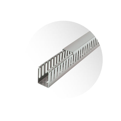 Canaleta ranurada libre de halógenos 40x60mm., 2mts.