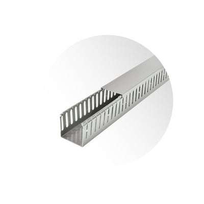 Canaleta ranurada libre de halógenos 60x60mm., 2mts.
