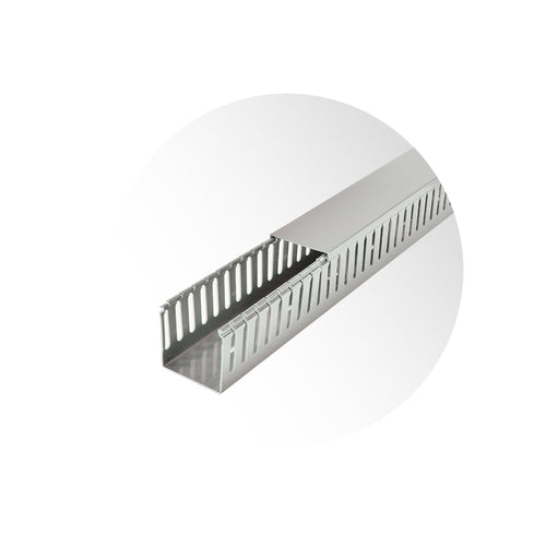 Canaleta ranurada libre de halógenos 60x60mm., 2mts.