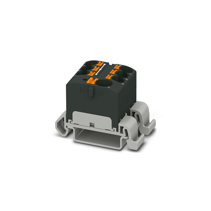 Bloque distrib PTFIX 10 6x4 NS35A 0,2mm2 - 6mm2 negro 327373894 Phoenix Contact