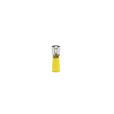 Terminal hembra media aisl. amarillo 10-12AWG 5,7mm. BL50