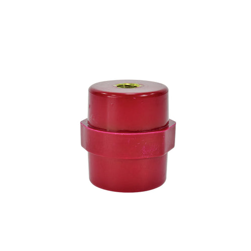Aislador de barril M8, 12kV, 40x40mm., rojo