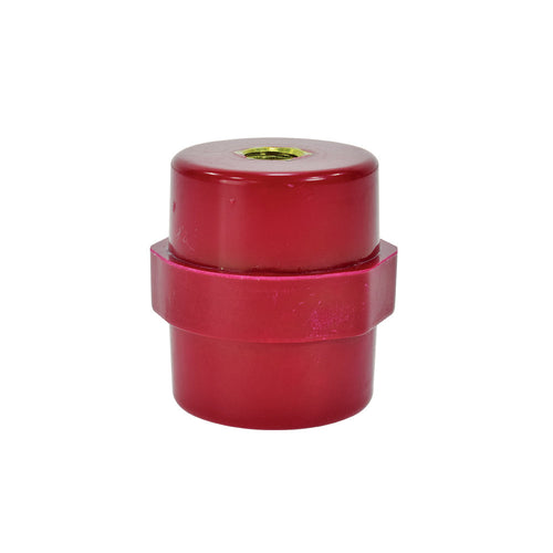 Aislador de barril M8, 15kV, 35x51mm., rojo