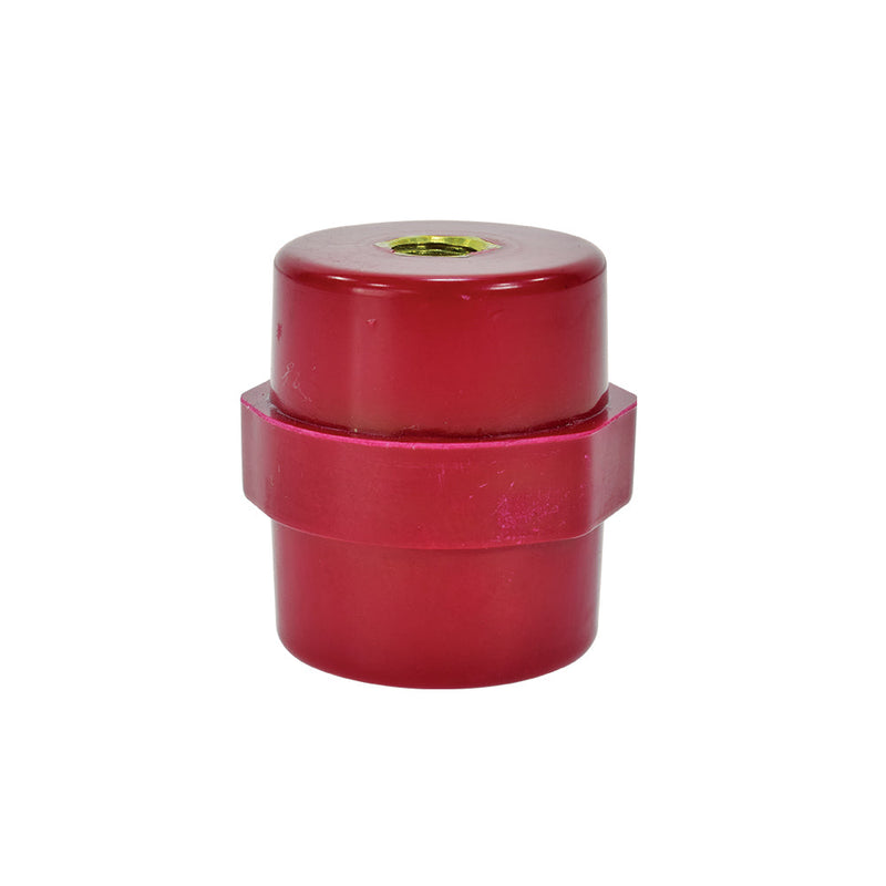 Aislador de barril M8, 15kV, 35x51mm., rojo