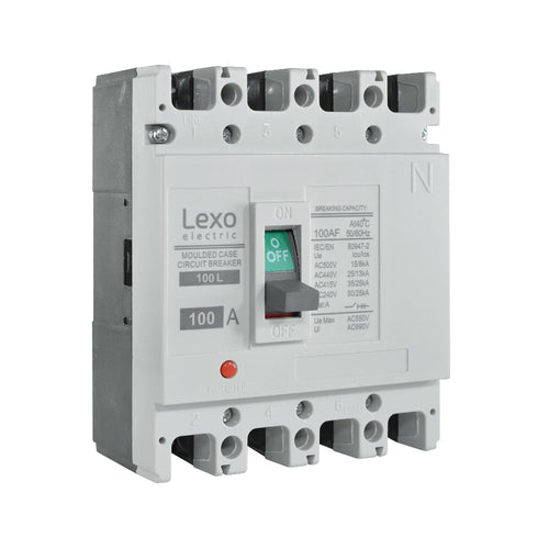 Interruptor caja moldeada fija LEXO 100L 4P 100A 35KA