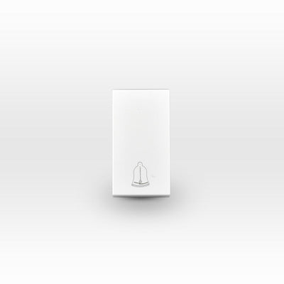 Módulo pulsador timbre 10A 250V blanco