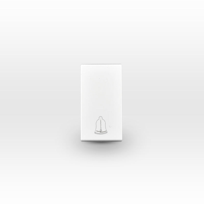 Módulo pulsador timbre 10A 250V blanco
