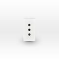 Módulo toma de corriente 2P+T 10A 250V blanco - Miniatura 1