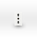 Módulo toma de corriente 2P+T 10A y 16A 250V blanco - Miniatura 1