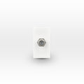 Módulo toma TV coaxial tipo F blanco - Miniatura 1