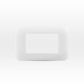 Placa 3 módulos color blanco - Miniatura 1