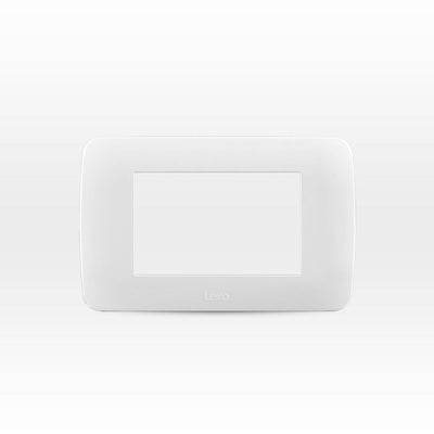 Placa 3 módulos color blanco