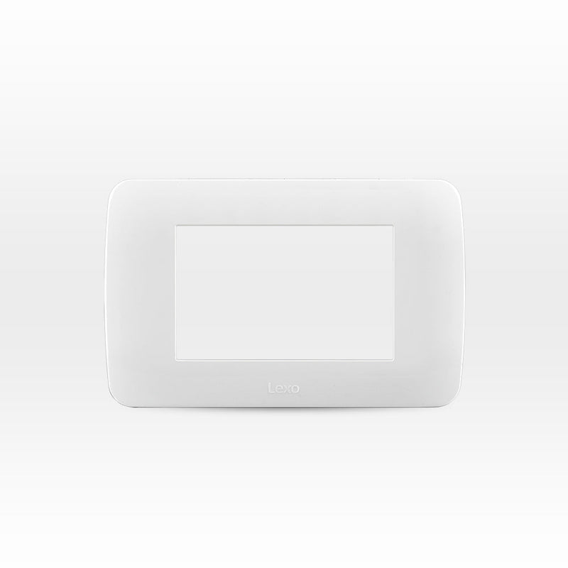 Placa 3 módulos color blanco