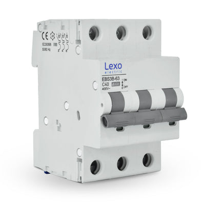 Interruptor automático 3X40A curva C 10kA