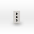 Módulo toma de corriente 2P+T 10A y 16A 250V beige - Miniatura 1
