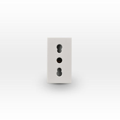 Módulo toma de corriente 2P+T 10A y 16A 250V beige