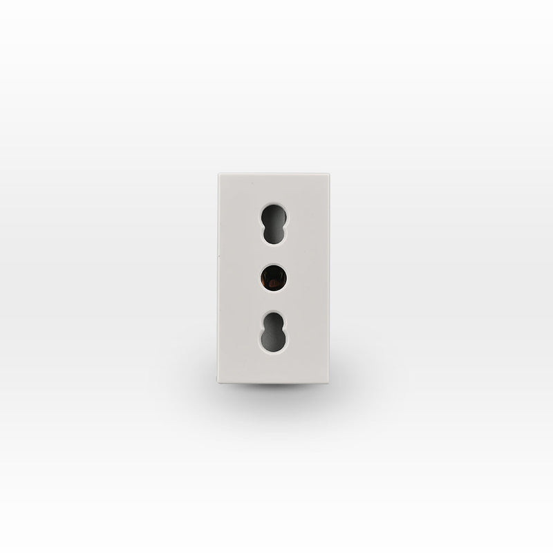 Módulo toma de corriente 2P+T 10A y 16A 250V beige