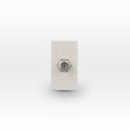 Módulo toma TV coaxial tipo F beige - Miniatura 1